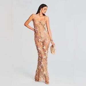 Retrofete Serafina Open Crochet Dress Size M/L